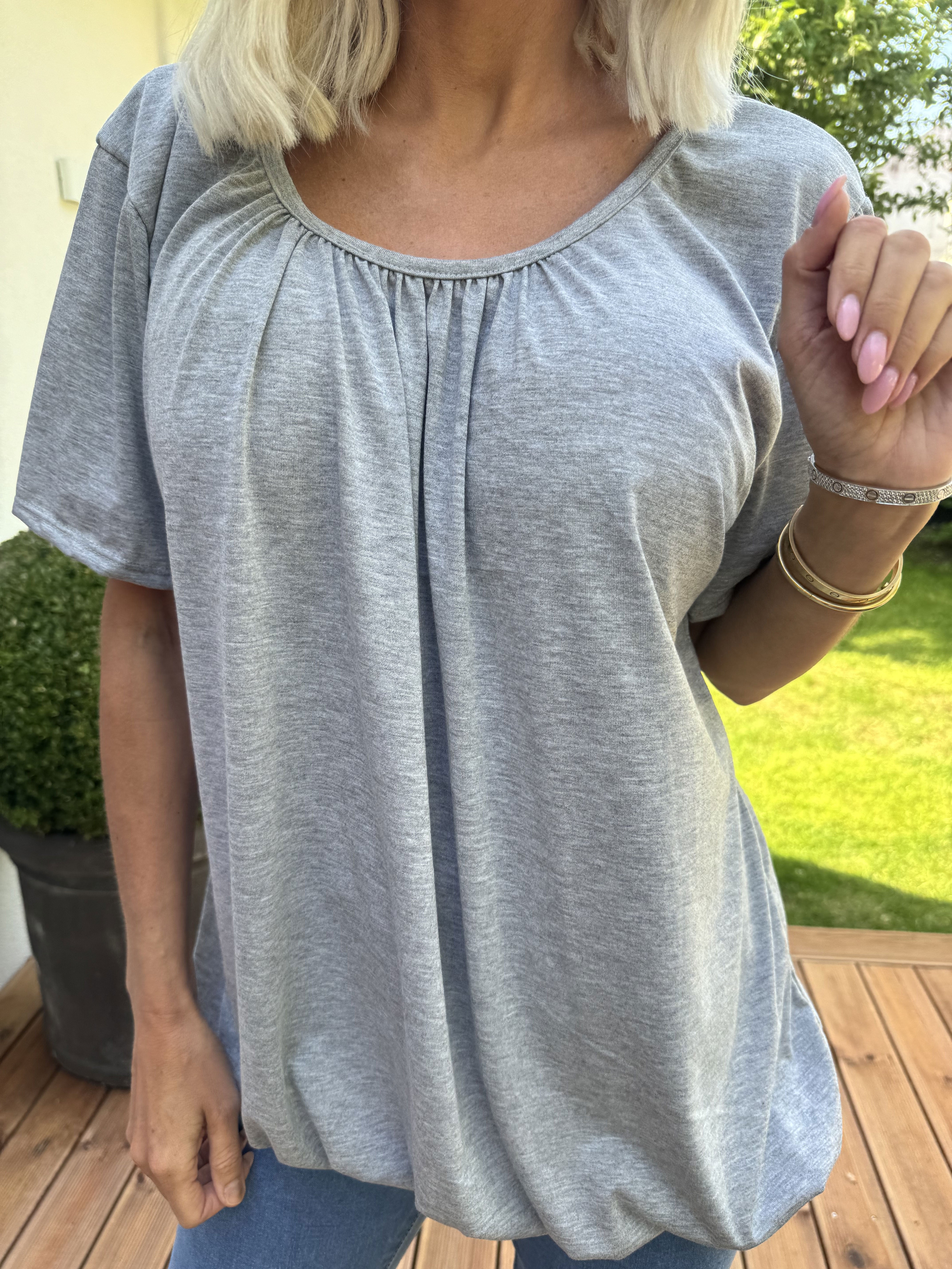 Miracle t-shirt - Basis t-shirt med elastik forneden (bestseller)